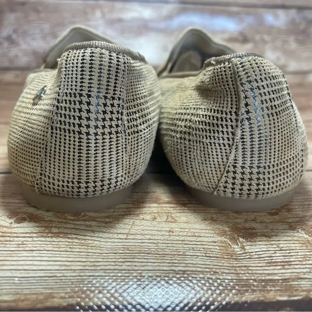 Manuela De Juan Honey Scottish Houndstooth Print Smoking Shoe size 34 usa 1.5
